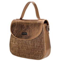 Charm London | K&auml;silaukku (sis. pitk&auml;n olkahihnan) | Pronssi