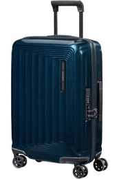 Samsonite Nuon | Lentolaukku 55cm, USB, laajennettava (38-42L, 2,5kg) | Metallic dark blue