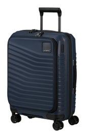 Samsonite Intuo Easy Access | Lentolaukku etutaskulla 55cm, laajennettava (42-48L, 2,7kg) | Blue nights