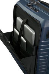 Samsonite Intuo Easy Access | Lentolaukku etutaskulla 55cm, laajennettava (42-48L, 2,7kg) | Blue nights