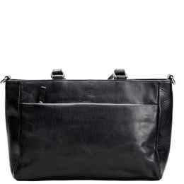 A. Eriksson Oy, Nagu Nava | Nahkainen olkalaukku (sis. pitk&auml;n hihnan), musta