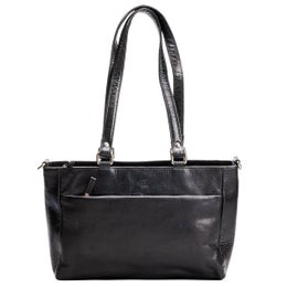 A. Eriksson Oy, Nagu Nava | Nahkainen olkalaukku (sis. pitk&auml;n hihnan), musta