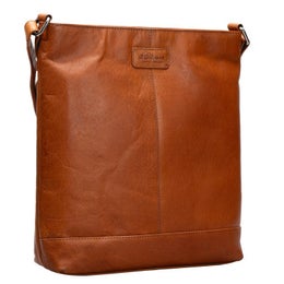 A. Eriksson Oy, Ecker&ouml; Erin | Nahkainen isompi olkalaukku, konjakki