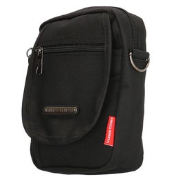 Enrico Benetti | Kankainen pieni olkalaukku s&auml;&auml;t&ouml;hihnalla ja vy&ouml;paikalla | 46050 musta