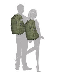 Enrico Benetti | Tietokonereppu rintaremmill&auml; (PC 17,3") | Oliivi