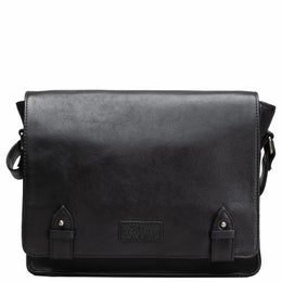 A. Eriksson Oy, Gullkrona Gillian | Nahkainen l&auml;pp&auml;laukku, musta