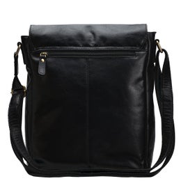 A. Eriksson Oy, Poikko Peetu | Nahkainen l&auml;pp&auml;laukku, musta