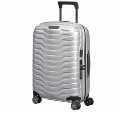 Samsonite Proxis | Matkalaukku 55x40x20/23 laajeneva, USB (38-44L, 2,3kg ) | Silver