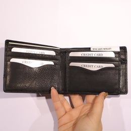 NABO RFID-lompakko  vaakamalli | 255 musta