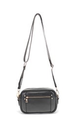 Migant pieni kameralaukku tekstiilihihnalla | 1602 musta