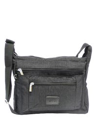 NABO tilava monilokeroinen kangaslaukku | 1657 musta