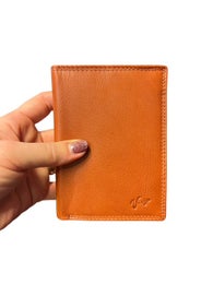 Virgo keskikokoinen RFID-nahkalompakko 26299 konjakinruskea