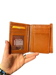Virgo keskikokoinen RFID-nahkalompakko 26299 konjakinruskea