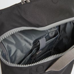 Roka London Finchley A SMALL - ekologinen reppu (13-14") | Ash (musta)