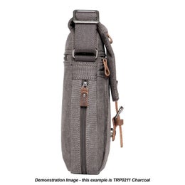 Troop London - Canvaskankainen olkalaukku | 0211 harmaa