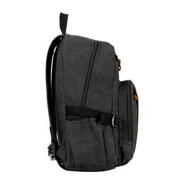 Troop London - Canvaskankainen reppu (PC 14") | 0256 musta