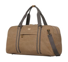 Troop London - Canvaskankainen matkakassi Travel Duffel | 0389 ruskea