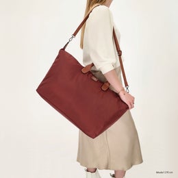 Charm London | Kankainen iso matkakassi, burgundy