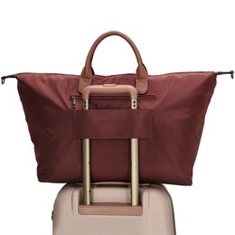 Charm London | Kankainen iso matkakassi, burgundy