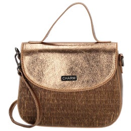 Charm London | K&auml;silaukku (sis. pitk&auml;n olkahihnan) | Pronssi