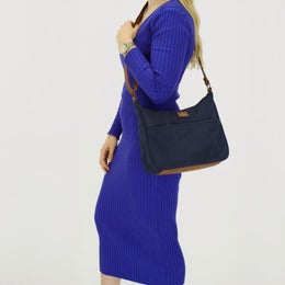 Charm London | Kankainen olkalaukku | Navy