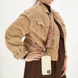 Beagles | Olka-/k&auml;nnykk&auml;hihna (pituus 140cm, leveys 3,7cm), ruskea/kuosi