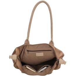 Charm London | Iso olkalaukku (PC 15,6"), sis. pitk&auml;n hihnan | Taupe