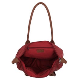 Charm London | Olkalaukku (PC 14"), sis. pitk&auml;n hihnan | Viininpunainen