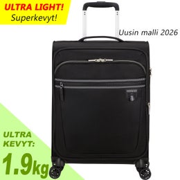 American Tourister Aerospin | Laajennettava XL lentolaukku 55cm (47-51L, 1,9kg) | Black