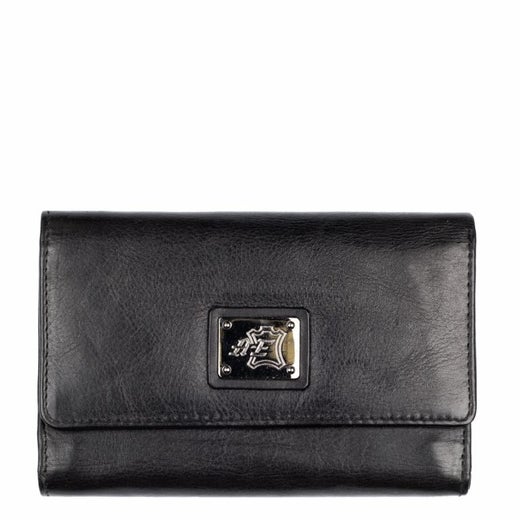 A. Eriksson Oy Ut&ouml; Ulla, keskikokoinen nahkalompakko isolla ajokorttipaikalla, musta