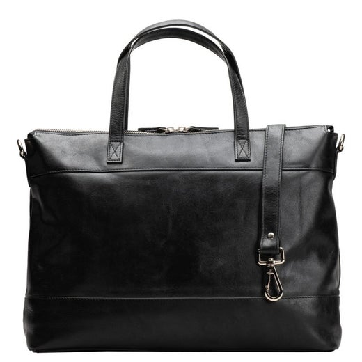 A. Eriksson Oy, Rosala Remi | Nahkainen k&auml;silaukku (PC 14", sis. pitk&auml;n olkahihnan), musta