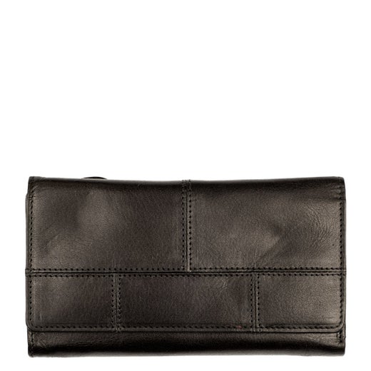 A. Eriksson Oy Rosala Rose, iso nahkalompakko isolla ajokorttipaikalla, musta