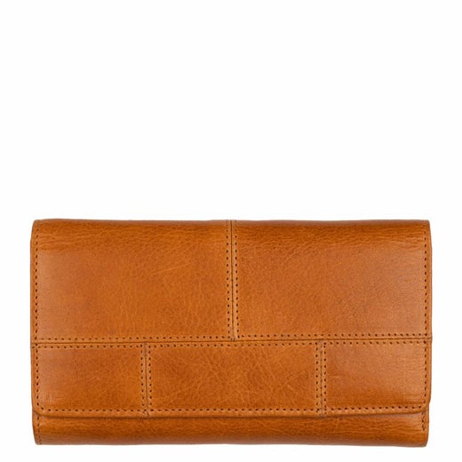 A. Eriksson Oy Rosala Rose, iso nahkalompakko isolla ajokorttipaikalla, konjakki