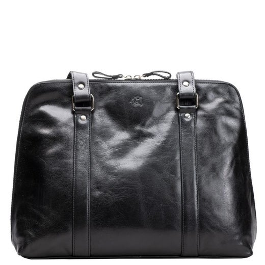 A. Eriksson Oy, Nagu Nayla | Nahkainen olkalaukku (PC 14"), musta