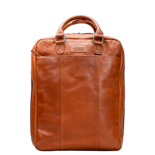 A. Eriksson Oy  | Nahkainen matkareppu 40x30x15cm Ecker&ouml;, Eliel  (15.6" tietokone), konjakki