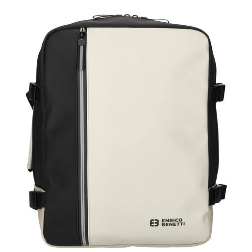 Enrico Benetti | Ryanair 40cm vedenpit&auml;v&auml; matkareppu, musta-beige