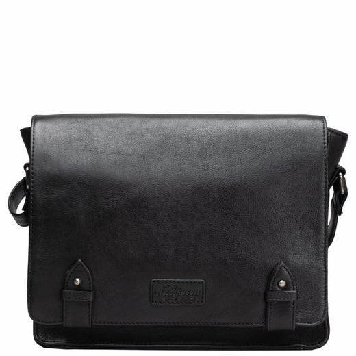 A. Eriksson Oy, Gullkrona Gillian | Nahkainen l&auml;pp&auml;laukku, musta