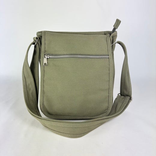 Pigeon Collection | Pieni canvas l&auml;pp&auml;laukku, khaki