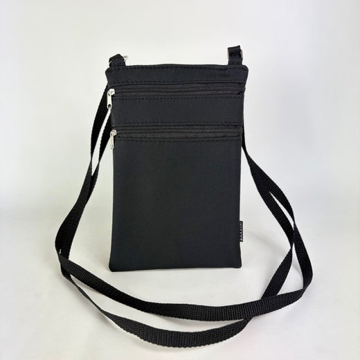 Baxxini | Kankainen k&auml;nnykk&auml;laukku L, musta nylon