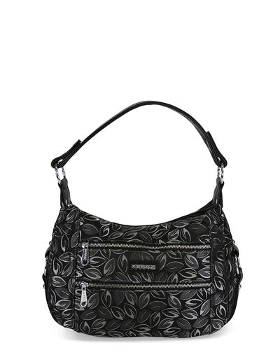 Marris olkalaukku vaihtohihnalla  |  2014 musta lehti