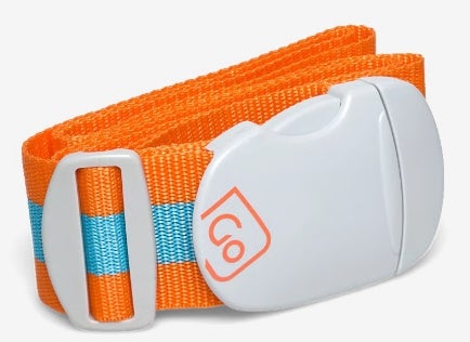 Go Travel | Matkalaukkuremmi pikalukolla, oranssi/sininen