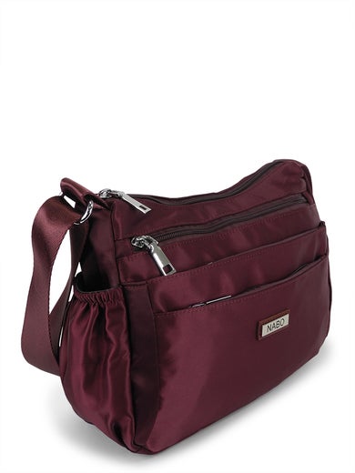 NABO monilokeroinen kangaslaukku | 2252 luumu