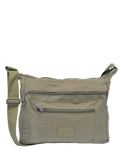 NABO tilava monilokeroinen kangaslaukku | 1657 oliivi