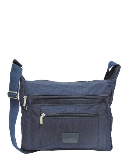 NABO tilava monilokeroinen kangaslaukku | 1657 sininen