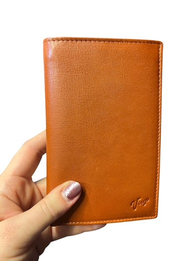 Virgo pitk&auml; RFID-nahkalompakko | 2044 konjakinruskea