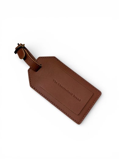 The Chesterfield Brand | Nahkainen nimilappu, konjakki