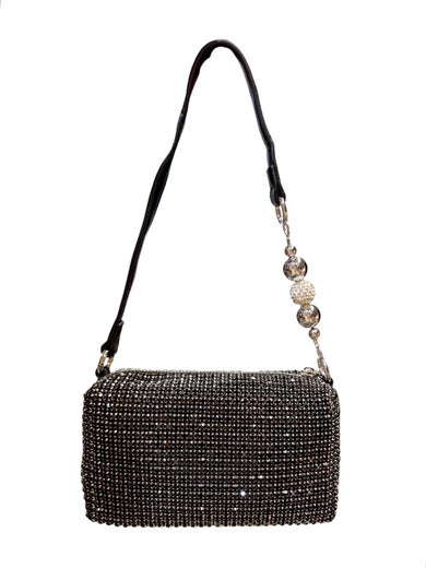 NABO juhlalaukku (sis. kaksi hihnaa) | 4013 musta strassi