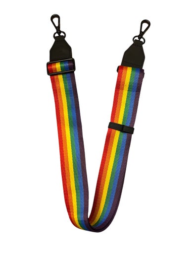 Sateenkaari v&auml;rinen Olkahihna  (pituus 125cm, leveys 4cm) | by Bold Banana