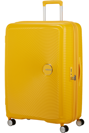 American Tourister Soundbox | Laajennettava matkalaukku 80cm (131-145L, 4,6kg) | Golden yellow