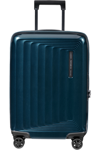 Samsonite Nuon | Lentolaukku 55cm, USB, laajennettava (38-42L, 2,5kg) | Metallic dark blue